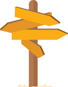 Crossroad sign